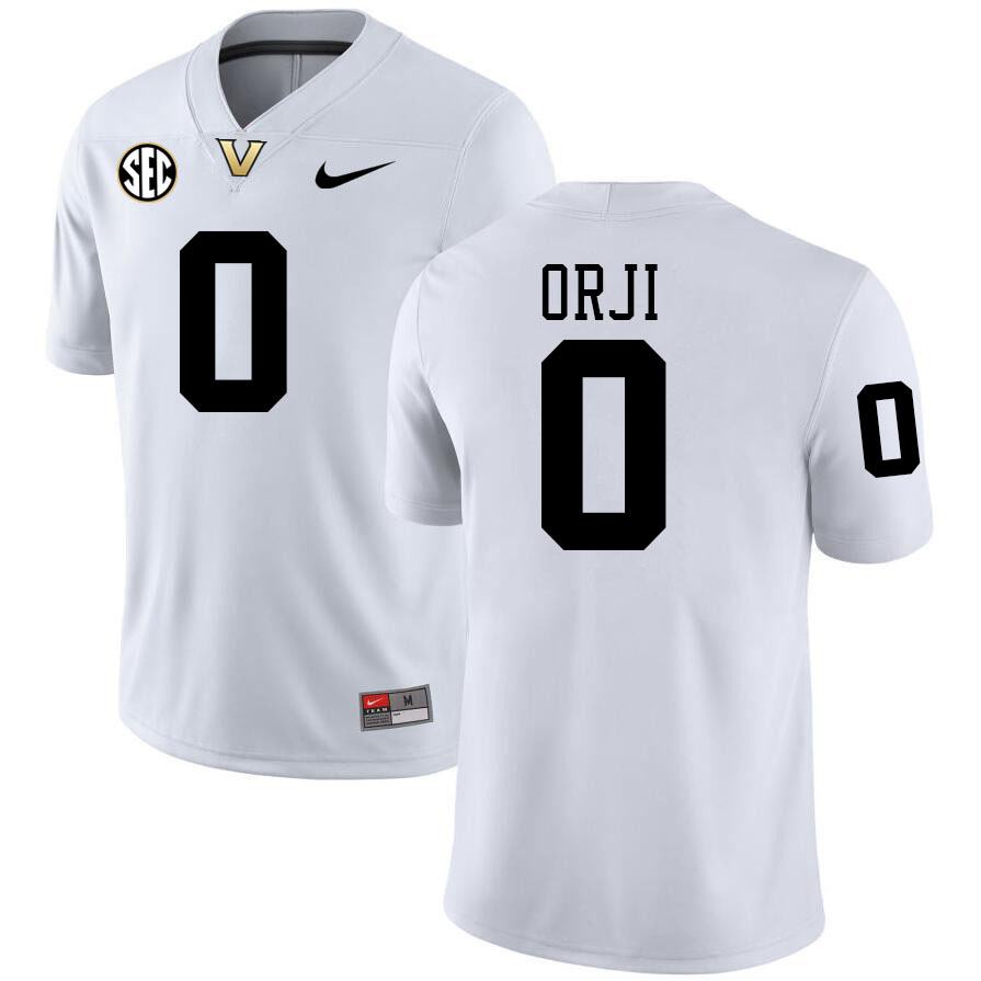 Anfernee Orji Jersey,Vanderbilt Commodores #0 Anfernee Orji Football Jersey,Uniforms-White